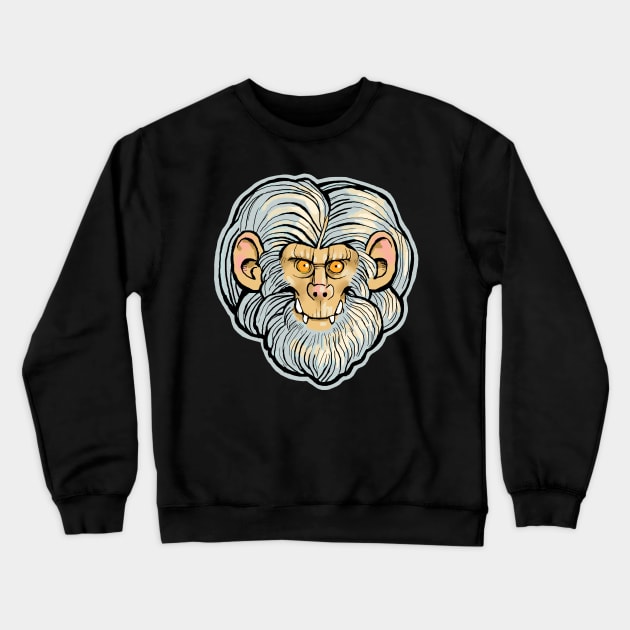 Yeti face Crewneck Sweatshirt by Cohort shirts